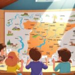 ¿Cómo puedo enseñar los ríos de España a través de juegos a mis hijos?